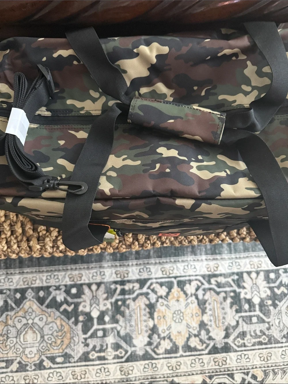 Avalanche Camouflage Gear Bag - Green, Brown, Black